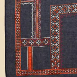 Anouk Ethnic Motifs Panelled Pure Cotton Kurta with Trousers & With Dupatta image 4