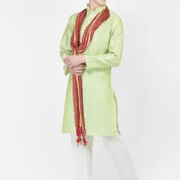 SG LEMAN Floral Self Design Regular Kurta with Pyjamas & With Dupatta image 4