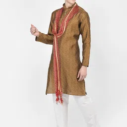 SG LEMAN Self Design Kurta & Pyjamas With Dupatta image 4