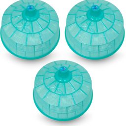 Plastic Food Cover Dome Green Pack of 3 12 inch Lid, Pack of 3-21
