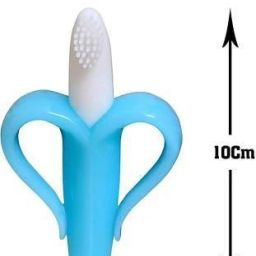 rubela Baby Banana Training Toothbrush and Teether (Blue) Teether image 3