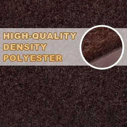 F & B RUGS Brown Non-Woven Anti-Skid Indoor Or Outdoor Carpet image 2