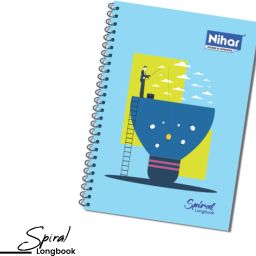CLASSIC NIHAR SPIRAL A4 Notebook RULLED 200 Pages-image-58