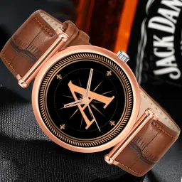 Alpha Heritage Collection A Brown Strap Watch for Man & Boys Analog Watch - For Men ALPHA-A-RLX-M-RG-DBRW-1-picture-4