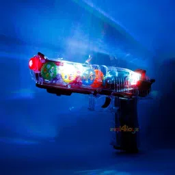 Gun Toy Transparent Glow Gun with Multi Musical Blaster Guns & Darts-8