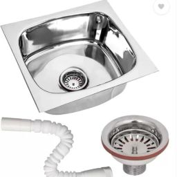 18X16X9 inch Kitchen Sink Glossy Finish Stainless Steel Sink 52 18X16X9 inch Kitchen Sink Glossy Finish Stainless Steel Sink 52 Vessel Sink-image-64