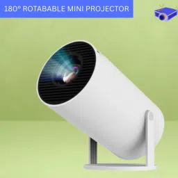 Guggu Mini HD Projector for Home 4KSupport With Built-in App Netflix/Prime/YouTubeH407 (4500 lm / 1 Speaker / Wireless / Remote Controller) Portable Projector-picture-1
