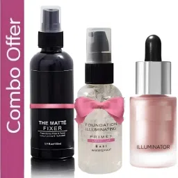 grasp Professional makeup combo kit for girls fixer, primer , highligher-image-7
