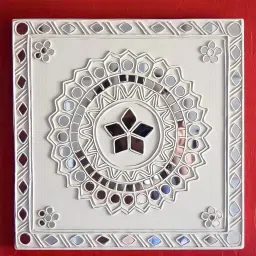 ranuja 12 Shape Mirror kit Craft Work,SAREE (1200PCS, 100 PCS of Each Shape)+ GLUE image 4
