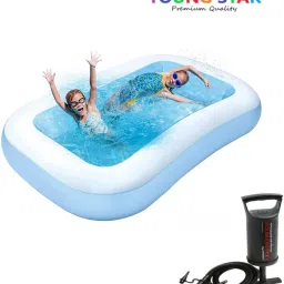 Premium 5.5 Feets Bath Tub Swimming Pool For Kids & Adults Inflatable Swimming Pool, Inflatable Toy Pump-3