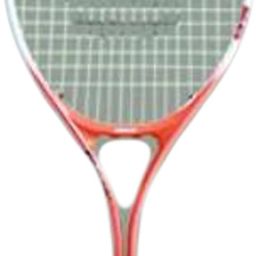 25 White, Orange Strung Tennis Racquet-71