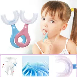2 x U shaped brush for kids Brush for Kids Infant Toothbrush For 2-6 Year Extra Soft Toothbrush-picture-20