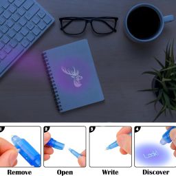 mapperz Invisible Ink Pen with Uv Light Spy Pens Magic Marker for Secret Message PC-2 image 5