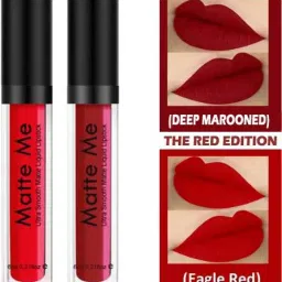 HD Sensational Beauty Waterproof Matte Lipstick, Liquid , Pack of 2-25