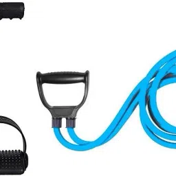 Tummy Trimmer- Double Spring Combo Detachable Double Tube Resistance Band Rope Stretching Tubes Latex for Men and Women Fitness Accessory Kit Kit-image-75
