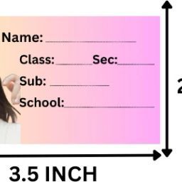 rinkon School Notebook Labels Blackpink (Count 30) School Name Stickers Label Students Regular Notebook Printed 1 Pages image 3