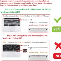 Midkart Screen Guard for MacBook Air, Model A1466 / A1369, Release 2010 - 2017 image 2