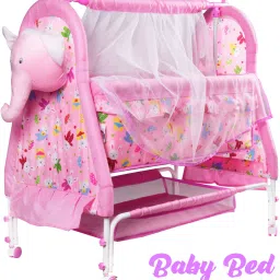 JUMBO CRADLE Premium quality Baby Bed with Strong frame and Soft Cushioning Standard crib-image-9