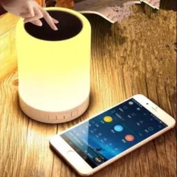 NKL Portable & Light Lamp Portable Speaker With Good Sound QualityMood lamp Speaker Extra Led Night Light with Bluetooth Speaker Sound Quality Touch Control Color LED Table Lamp, Speakerphone / TF Card / AUX-IN Supported Lights 7 Color Changing Light Led Touch Lamp Bluetooth Speaker Lamp Mood Touch Speaker Touch Lamp Bluetooth Speaker Smart Touch Lamp Speaker Led Touch Lamp Bluetooth Speaker Touch Lamp Portable Speaker Speaker Mod image 3