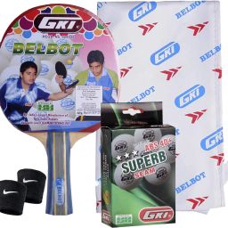 Belbot Table Tennis Racquet With Superb 40+ *** Table Tennis Ball And Band Multicolor Table Tennis Racquet-image-22