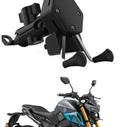 Waterproof & Premium Bike Mobile X-Grip Holder With Charger For Yamaha-MT-15-V2 Bike Mobile Holder-picture-4