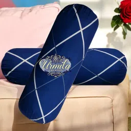 Round Microfibre Geometric Bolster Pack of 2-37