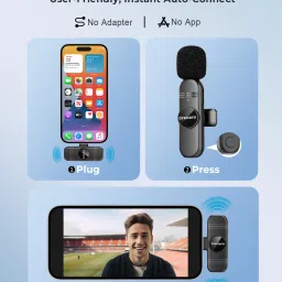 grenaro Wireless Mic for Youtuber, Mike For Vlogging, Video Recording With Type-C Microphone image 4