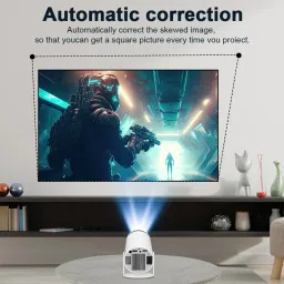 Shopexo HY300 Pro 4K,Native HD Android Wifi Bluetooth Miracast Auto Keystone Freestyle (5000 lm / 1 Speaker / Wireless / Remote Controller) Portable Projector image 5