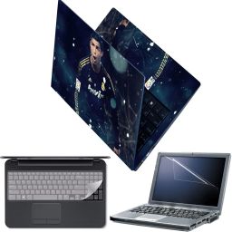 Techfit Full Body Laptop Skin with Screen Guard and Key Guard - Cristiano Ronaldo DS03 Combo Set-picture-3