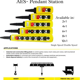 AES Heavy-duty crane pendant push button 4+1 Smart Switch image 4