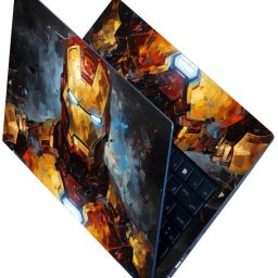 Flipkart SmartBuy Full Body Laptop Skin for Laptops Upto 15.6 Inch - Iron Man Brush Stroke Art HD Sticker No Residue Removable Self Adhesive Vinyl Laptop Decal 15.6-image-92