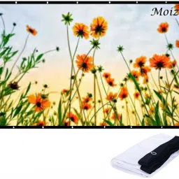 Moiz 106 Inches Diagonal 16:9 Aspect Ratio Supports UHD-3D-4K Eyelets-8Ft x 4.5Ft Projector Screen (Width 235 cm x 131 cm Height)-picture-18