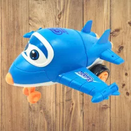 Friction Push and Go Toy for Kids 2+ Years, Transfrom from Plane to Robot-9
