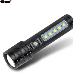 Metal LED Light Long Range 1000 Meter High Power Zoomable Type -C Torch 4 hrs Flood Lamp Emergency Light-8