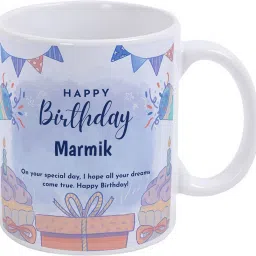 Happy Birthday Marmik / Gift for Birthday Ceramic Coffee Mug-image-2