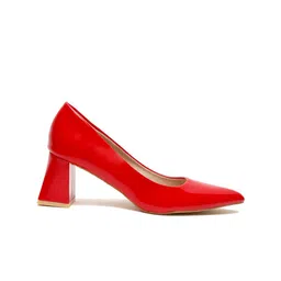 Flat n Heels Pointed Toe Block Heel Pumps image 2
