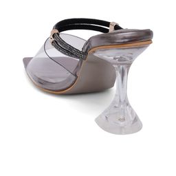 Sherrif Shoes Grey Colourblocked Party Block Mules with Bows image 5