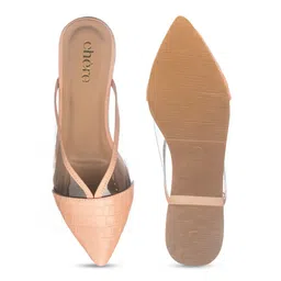 Chere Elegant Textured Pointed Toe Mules image 2