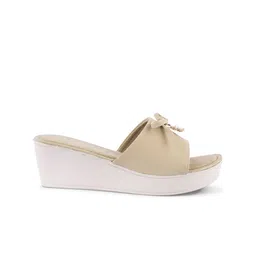 JM Looks Women Solid Open Toe Wedge Sandals Heels image 4
