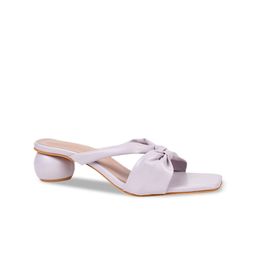 THE WHITE POLE Knotted Open Toe Block Heels image 4