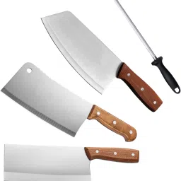 Chinese-Style Cleaver Razor-Sharp German Knife Set (Steel, 4 Pcs) Kitchen Tool Set-picture-23