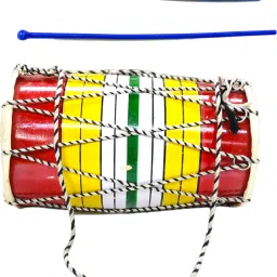 8-Inch Kids' Drum Set Tasha - Musical Toy for Babies." Rope & Rings Dholak-image-44