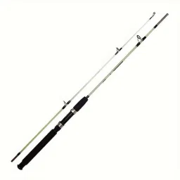 2 piece part rod fishing fiber solid White Fishing Rod-image-72