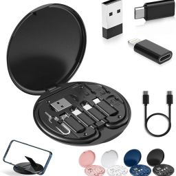 CHG Universal SIM & USB Adapter Kit with Holder Earphone Cable Organizer-image-10