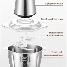Heavy Food Chopper,Vegetables,Onion, Garlic Slicer Machine, Fruit & Nuts Blender Electric Vegetable & Fruit Chopper-image-32