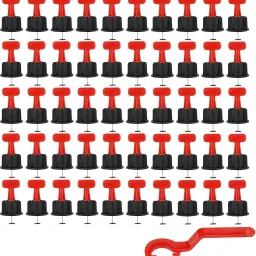 godavari Tile Leveling System 50 PC Kit With Special Wrench 1 PC & 2 MM Spacer 100 pc Tile Leveling System 50 PC Kit With Special Wrench 1 PC & 2 MM Spacer 100 pc Non-magnetic Post Level image 2