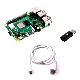 Combo of Raspberry Pi 4 Model-B with 1 GB RAM + Micro-HDMI Cable + Micro-USB to C type Converter-11