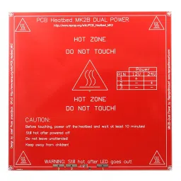 RepRap MK2B 3D printers Dual Power PCB Heat Bed With 18AWG Cable-23