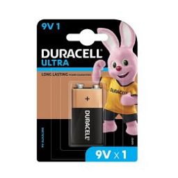 Duracell Ultra Alkaline Batteries 9V (Pack of 1)-52