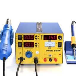 YIHUA 853D+ 3A, 3in1 Soldering Iron Hot air DC Power Supply 15V,3A, RF-49